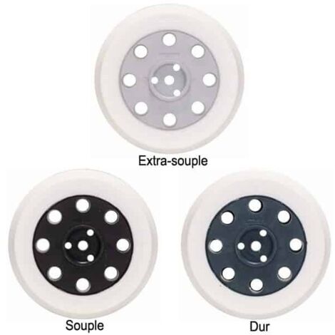 Bosch – Plateau de ponçage dur Ø 125 mm – Pour ponçage peinture, mastic et plâtre – Compatible avec GEX 12 A, GEX 125 A – Finition parfaite - 2608601119