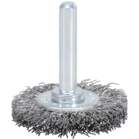 Brosses circulaires acier torsadé 0,3mm, Ø 30mm (1/2)