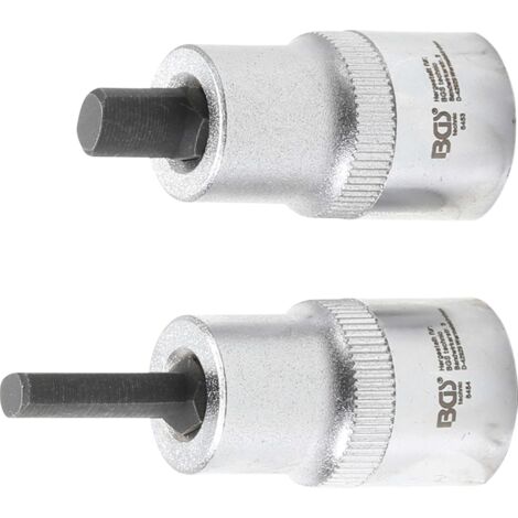 Bgs Technic – Jeu de douilles d'écartement de serrage jambe de force 12,5 mm – 5 x 7 mm & 5,5 x 8,2 mm – Acier chrome-vanadium – 2 pièces – 6455 (1/4)