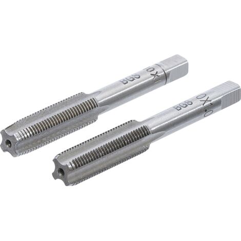 Bgs Technic – Taraud M10 x 1,0 – Acier à outils GCr15 – Lot de 2 pièces – Filetage métrique pas standard pour filetages précis (1/3)