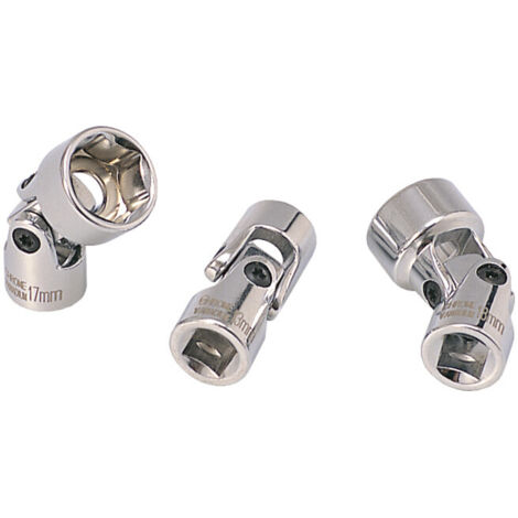 3/8" Douilles articulées 6 pans CHROMEplus, 13mm (1/2)