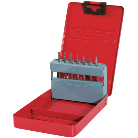 KS Tools - Jeu de 7 fraises HM, diamètre 3 mm x queue 3 mm - 515.3207 (1/3)