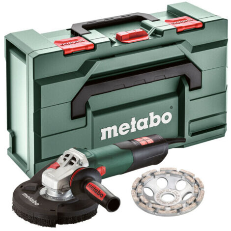 Metabo – Meuleuse de rénovation 603829510 – Ø 125mm – Puissance 1700W – Moteur Marathon pour béton – Capot d'aspiration antistatique - RSEV 17-125 (1/5)