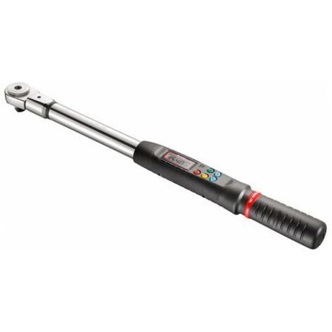 Facom – Clé dynamométrique numérique 10-200Nm – Embout carré 1/2' – Précision ± 2% – Réglage de couple jusqu'à 9 valeurs – Certificat d'étalonnage ISO 6789 - 200Nm