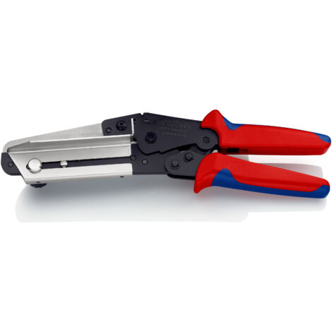 KNIPEX 95 02 21 Pince pour plastique et goulottes PVC avec poignées multimatières brunie 275 mm