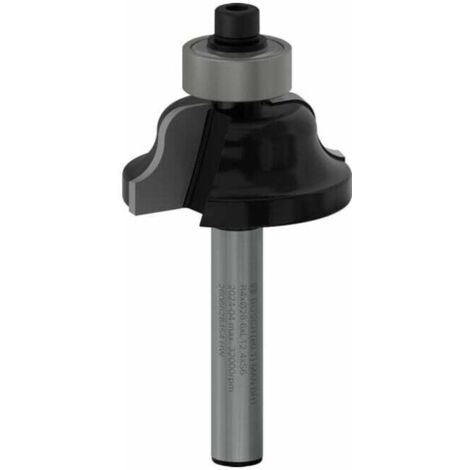 Fraise profilée Bosch, 6 mm, R1 4 mm, D1 28,6 mm, B 8 mm, L 12,4 mm, G 54 mm (1/5)