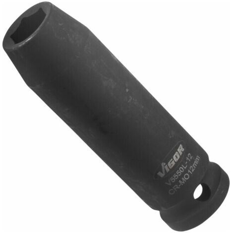 VIGOR Douille à chocs longue V5550L-12 12 mm (1/4)