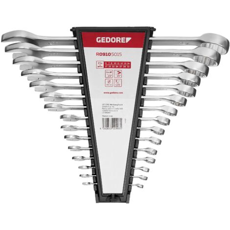Clé mixte rouge Gedore SW 6-32mm 15 pcs (1/5)