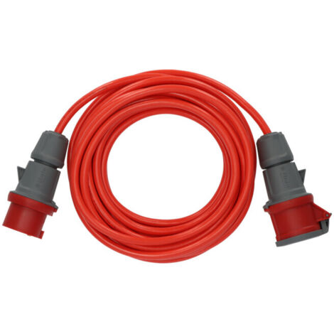 BREMAXX CEE cordon prolongateur IP44 10m rouge signalisation AT-N07V3V3-F 5G1,5 (1/5)