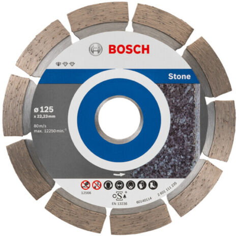 Disque à tronçonner diamanté Standard for Stone 125 x 22,23 x 1,6 x 10 mm 10 pièces
