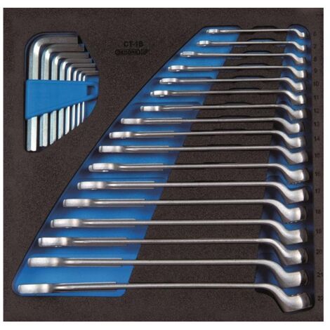 Jeu de clés mixtes Gedore 1 B + tournevis décalé dans le module Check-Tool 25 pcs. (1/3)