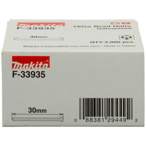Makita Clou tête écrasée 30 mm 2000 pièces