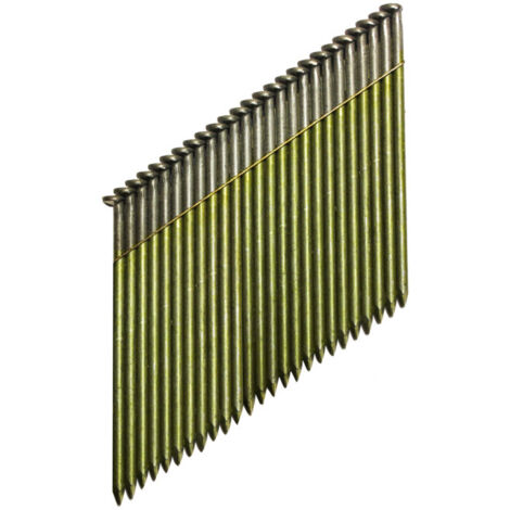 Dewalt – Clous lisses 70 mm pour cloueur 34 degrés – Lot de 2200 pièces – Pour bois dur et humidité – Conforme Eurocode 5
