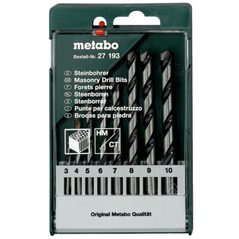 Coffret de forets à pierre, 8 pièces metabo (1/2)