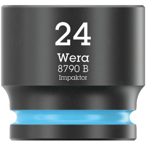 Wera 8790 HMC Deep Douille à Emmanchement 1/2 16.0 Mm Violet - Douille Longue Profil 6 Pans