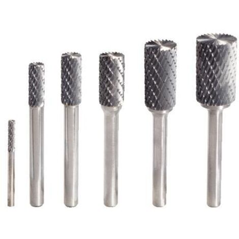 Ks Tools – Fraise HM forme A 3 mm – Acier durci pour métaux durs et inoxydables – Longueur 38.5 mm – Denture étoilée pour coupe nette