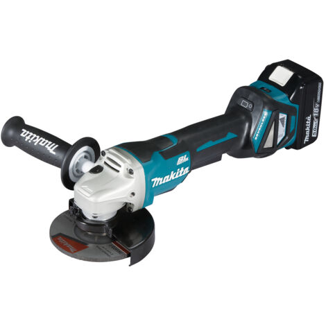 Makita – Meuleuse d'angle sans fil 18V avec 2 batteries 5.0Ah – Moteur Brushless – Vitesse réglable 3000-8500 min⁻¹ – DGA515RTJ (1/8)