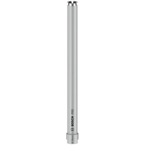 Couronne de forage à sec diamantée G 1/2" 28 mm, 350 mm, 3 segments, 7 mm