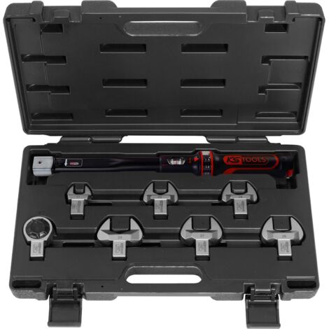 KS Tools ERGOTORQUEprecision Jeu d’outils clés dynamométriques climatisation 20 - 100 Nm, 8 pcs
