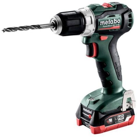 Perceuse-visseuse sans fil PowerMaxx BS 12 BL metabo, Coffret, 12V 2x4Ah LiHD + ASC 55 (1/3)