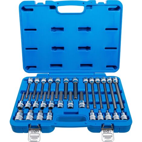 Jeu de douilles à embouts 12,5 mm (1/2") six pans intérieurs 30 pièces BGS (1/4)