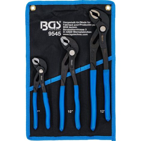 BGS Jeu de pinces-étaux pour pompes à eau verrouillables 175 / 240 / 300 mm 3 pièces - 9545
