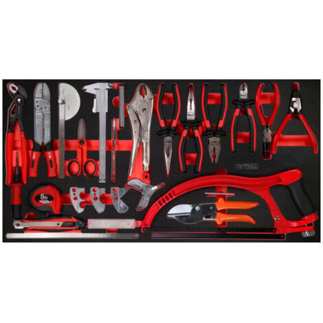 Kstools – Jeu d’outils de mesure et de pinces SCS 30 pcs – Module 1.1/3 – Insert en mousse haute résistance – Résistant aux hydrocarbures (1/2)