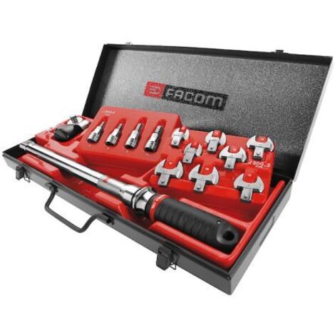 Facom – Clé dynamométrique 20-100Nm – Carré 3/8' – Précision de serrage pour mécanique – Coffret métallique inclus - 100Nm