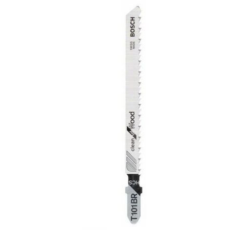 BOSCH- ACCESSORIES - BOSCH Professional 25 x Lames de scie sauteuse T 101 BR (pour bois tendre, coupe droite, accessoires Scie sauteuse de)