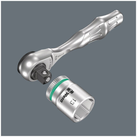 Cliquet de précision Wera “Zyklop Mini 3” réversible, 1/4 pouce, Type: 1/4
