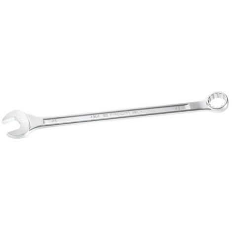 Facom – Clé mixte extra longue 50 mm – Tête OGV® 12 pans pour serrage puissant – Chromée satinée – Pour grands couples