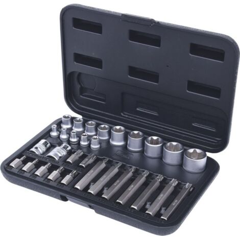 Kstools – Coffret de douilles Torx 30 pcs – Empreinte 30mm et 75mm – Acier Chrome Vanadium – Coffret robuste en plastique Kstools – Coffret de douilles Torx 30 pcs – Empreinte 30mm et 75mm – Acier Chrome Vanadium – Coffret robuste en plastique