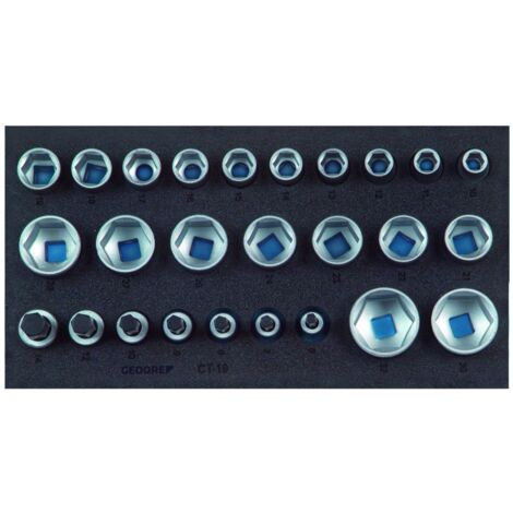Module d'outils Gedore 1500 CT1-19 26 pièces 1/3 module - 2308908 (1/4)