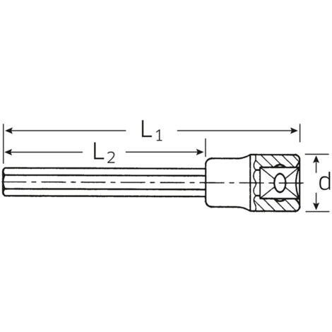 1054/3054 Douilles INHEX Nr. 1054/13 Innensechskant SW 13 mm (1/2)