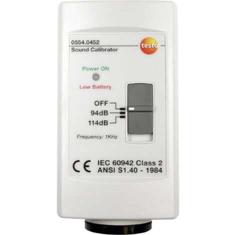 Testo Calibrateur de niveau sonore (1/2)