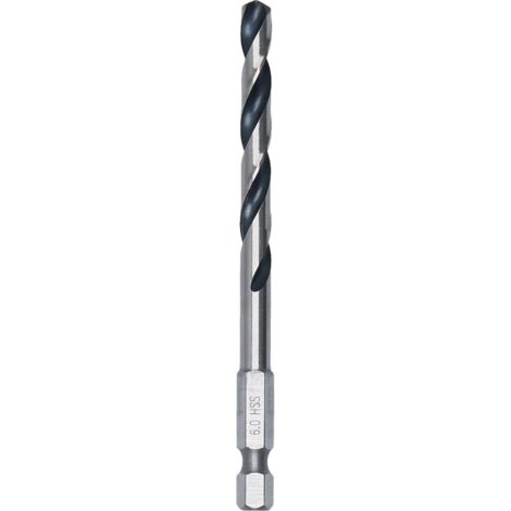 Foret hexagonal Bosch HSS PointTeQ 6,0 mm (1/7)