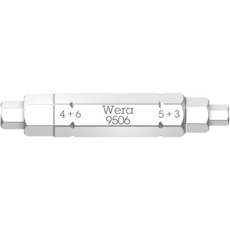 Wera 9506 SB Embout 4 en 1 1, 3 4 5 6 x 37 mm (1/4)