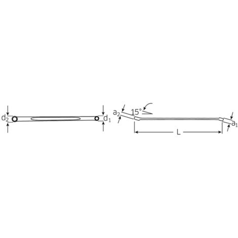 STAHLWILLE 41162224 - clé à deux broche érie Star 220a SP 22x24mm (1/2)
