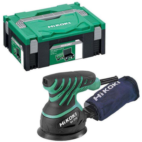 HIKOKI Exzenterschleifer SV13YA (HSCII) (230 Watt, 230 V, Schleifplatte-Ø 125 mm, Leerlaufdrehzahl 7.000-12.000 min-1, Schwingkreis-Ø 3,2 mm, im HIK-System-Case II, inkl. Staubbeutel) (1/4)