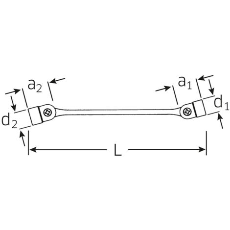 Stahlwille Clés articulées 29 18 X19 MM (1/2)