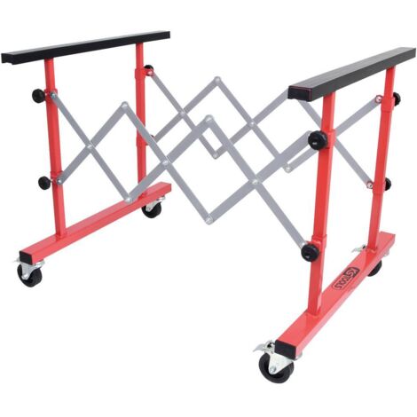 Ks Tools – Tréteau multifonction télescopique 845-1320mm – Charge 100kg – Tube en acier – Roues directionnelles avec frein (1/10)