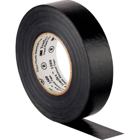 Temflex 3M 1500 Ruban isolant en PVC 19 mm × 25 m BLACK (1/2)