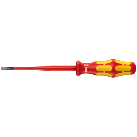 WERA Tournevis d’électricien 100% isolés avec manche Kraftform 4 mm