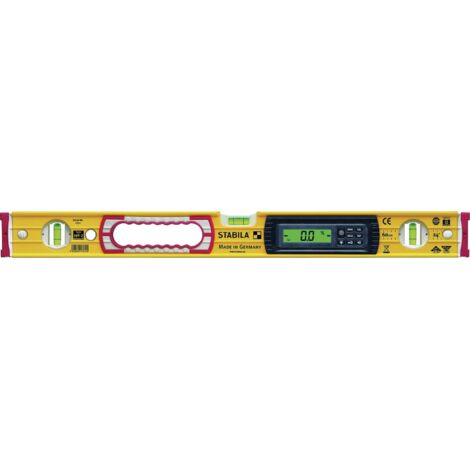 Stabila – Niveau à bulle électronique 100 cm – Précision 0,05° – Indice de protection IP 65 – Affichage numérique éclairé – Pour chantiers humides
