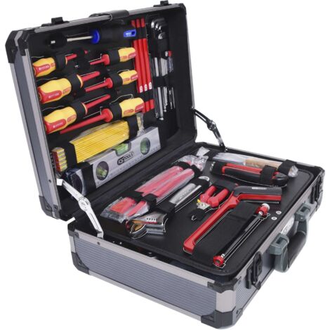 Kstools – Jeu d'outils pour électricien 128 pièces – Acier chrome-vanadium – Mallette aluminium – Pour vissage et dévissage en atelier - X965302 (1/5)