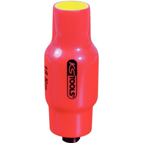 KS Tools Limiteur de couple pré-réglé 3/8" avec revêtement isolant, 18 Nm (1/2)
