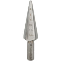 Fraises progressives, queue six pans 3-14 mm, 60 mm, 1/4"