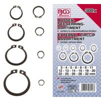 BGS TECHNIC 8046 ASSORTIMENT DE 300 CIRCLIPS EXTERNES