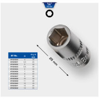 BRILLIANT TOOLS Douille hexagonale 1/4" 5 mm - BT020932
