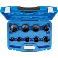 Bgs Technic – Clé à écrous à encoches KM4 - KM12 9 pièces – Coffret cliquet et douilles – Matériau chrome-vanadium – SKU 8337